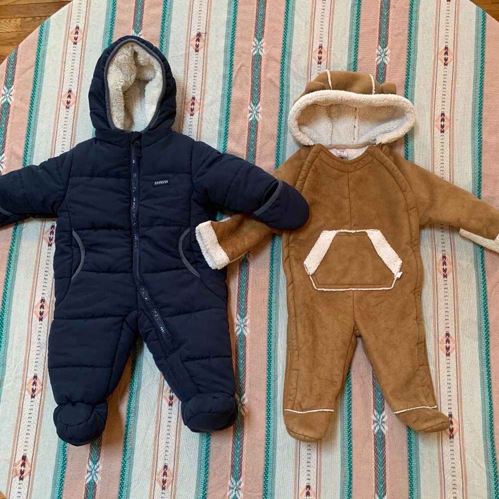 Baby Gap and Oshkosh B'gosh Snowsuit combo